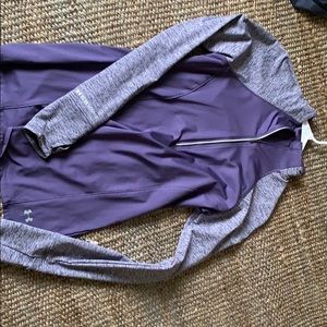 Under Armour 1/2 Zip Long Sleeve Top. Purple
